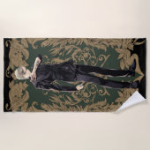 Anime Draco Malfoy  Lijst Strandlaken (Voorkant)