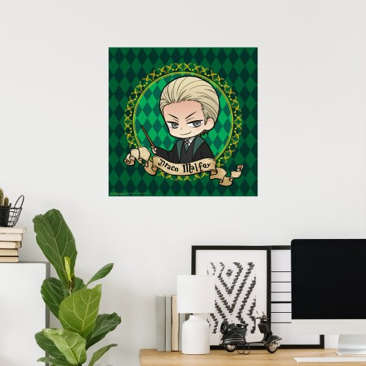 Anime Draco Malfoy Poster (Thuiskantoor)