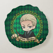 Anime Draco Malfoy Rond Kussen (Achterkant)