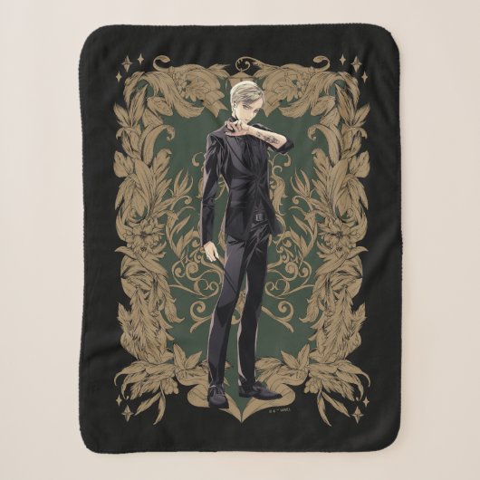 Anime Draco Malfoy Sierlijk Frame Sherpa Deken (Voorkant)