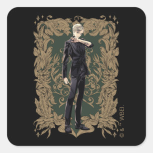Anime Draco Malfoy Sierlijst Vierkante Sticker