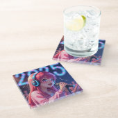 Anime Dreams 2025 Glazen Onderzetter (Schuin)