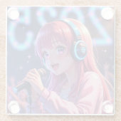 Anime Dreams 2025 Glazen Onderzetter (Achterkant)