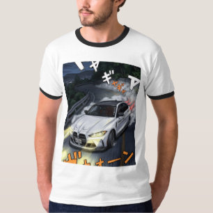 Anime Drift BMW Street Racing Grafische T-Shirt