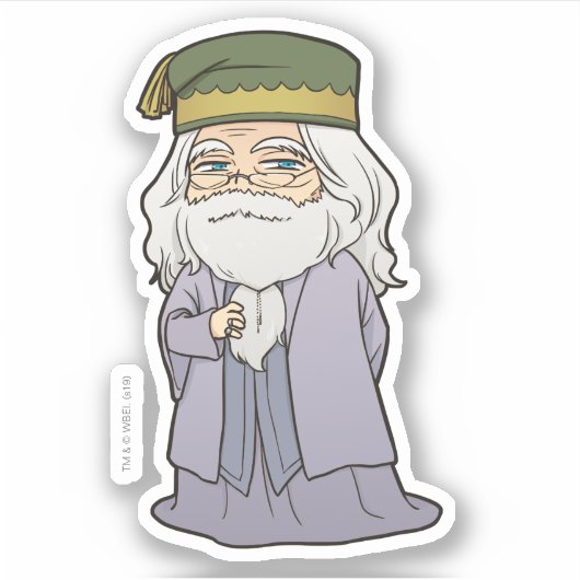Anime Dumbledore Sticker (Voorkant)