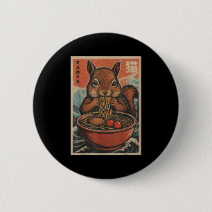 Anime Eekhoorn Ramen Japanse Kawaii geschenken voo Ronde Button 5,7 Cm