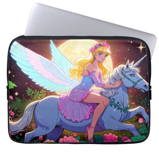 Anime Eenhoorn Laptop Sleeve (Voorkant)