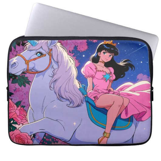 Anime Eenhoorn Laptop Sleeve (Voorkant)