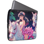 Anime Eenhoorn Laptop Sleeve (Voorkant Rechts)