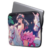 Anime Eenhoorn Laptop Sleeve (Voorkant Links)