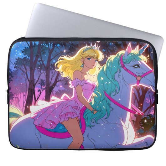 Anime Eenhoorn  Laptop Sleeve (Voorkant)