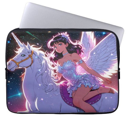 Anime Eenhoorn  Laptop Sleeve (Voorkant)