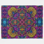 Anime Elektrische Neon Robot Satijn Mandala Fleece Deken (Voorkant (Horizontaal))