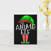 Anime Elf Groep Matching Familie Kerstcadeau Hol Kaart (Gele Bloem)