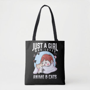 Anime en Cats Otaku Japanese Anime Girl Tote Bag