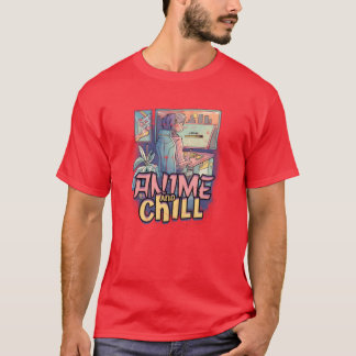 Anime en chillen Anime T-shirt