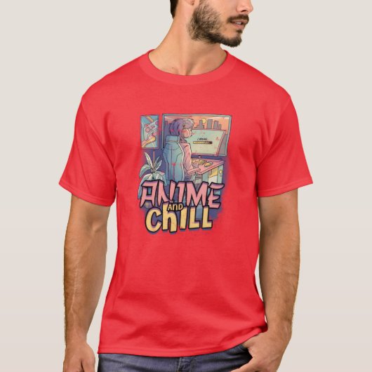 Anime en chillen Anime T-shirt (Voorkant)