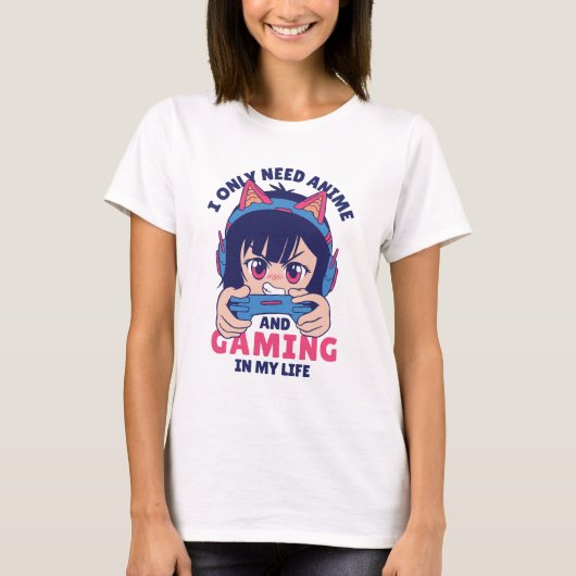 Anime en games t-shirt (Voorkant)