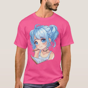 Anime en het schetsen van anime meisje schetsen Ot T-shirt