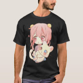 Anime en katten liefhebber voor n manga kawaii ota t-shirt (Voorkant)