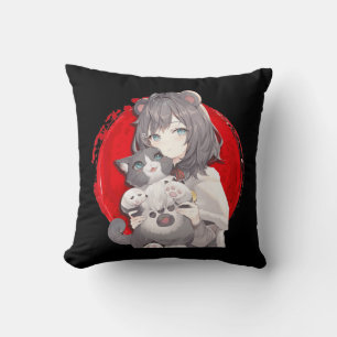 Anime en Katten Lover Japanse Manga kawaii Otaku G Kussen