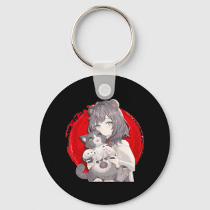 Anime en Katten Lover Japanse Manga kawaii Otaku G Sleutelhanger