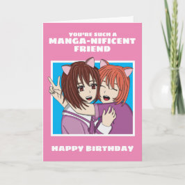 Anime en Manga Birthday Kaart voor beste vriend