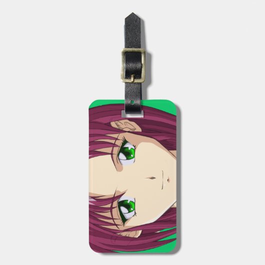 Anime en Manga Faces Bagagelabel (Voorkant verticaal)