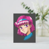 Anime en Manga Faces Briefkaart (Staand voorkant)