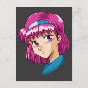 Anime en Manga Faces Briefkaart