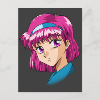 Anime en Manga Faces Briefkaart