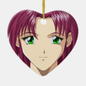 Anime en Manga Faces Keramisch Ornament (Voorkant)