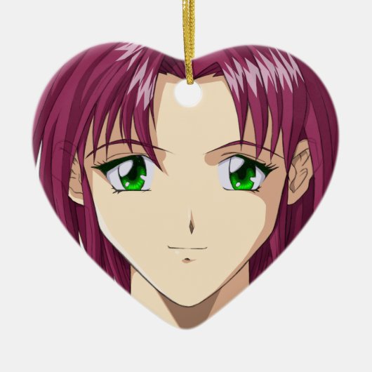 Anime en Manga Faces Keramisch Ornament (Voorkant)