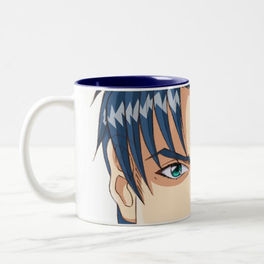 Anime en Manga Faces Tweekleurige Koffiemok (Links)