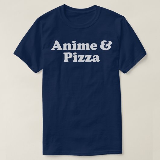 Anime en Pizza Kawaii T-shirt (Design voorkant)