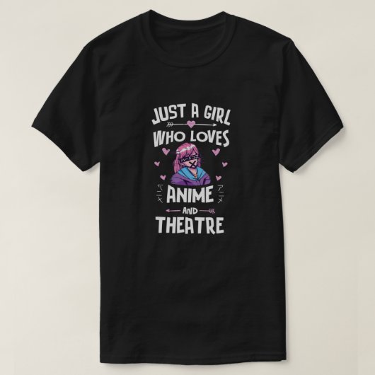 Anime en theatercadeau voor tieners t-shirt (Design voorkant)