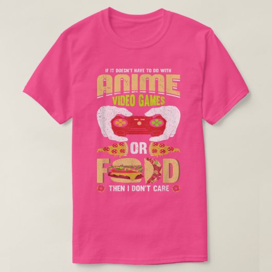 Anime en videogames T-shirt (Design voorkant)