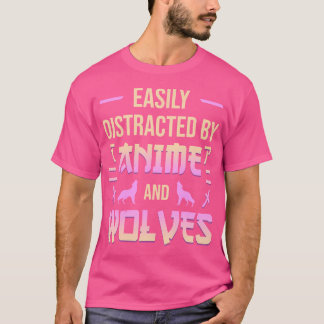 Anime en wolven Kawaii Anime Lover Japanse Otaku T-shirt
