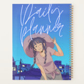 Anime Esthetische "Dagelijkse Planner" | Stads Zon Planner (Achterkant)