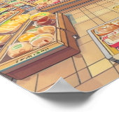 Anime Esthetische Japanse Supermarkt Interieur Poster (Hoek)