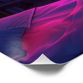 Anime Esthetische Slaapkamer Nacht Uitzicht Neon S Perfect Poster (Hoek)