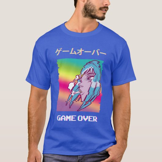 Anime esthetische vrienden t-shirt (Voorkant)