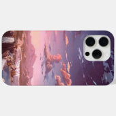 Anime Esthetische Zonsondergang Landschap met Wate Case-Mate iPhone Case (Achterkant (horizontaal))