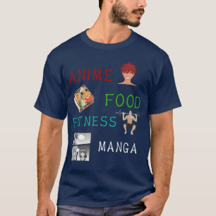 Anime Eten Fitness Manga Kawaii Anime Fan vintage T-shirt