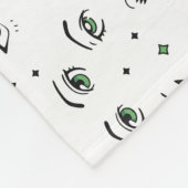 ANIME EYE PATROON ONTWERP FLEECE DEKEN (Hoek)