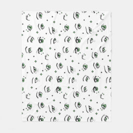ANIME EYE PATROON ONTWERP FLEECE DEKEN