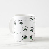 ANIME EYE PATROON ONTWERP KOFFIEMOK (Voorkant links)