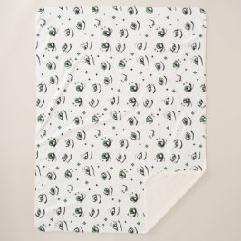 ANIME EYE PATROON ONTWERP SHERPA DEKEN