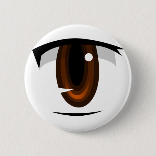 Anime eye ronde button 5,7 cm (Voorkant)