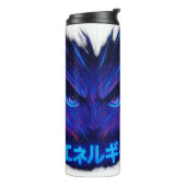 Anime Eyes Energy Drink Bottle - Cool Neon Manga Thermosbeker (Gedraaid links)